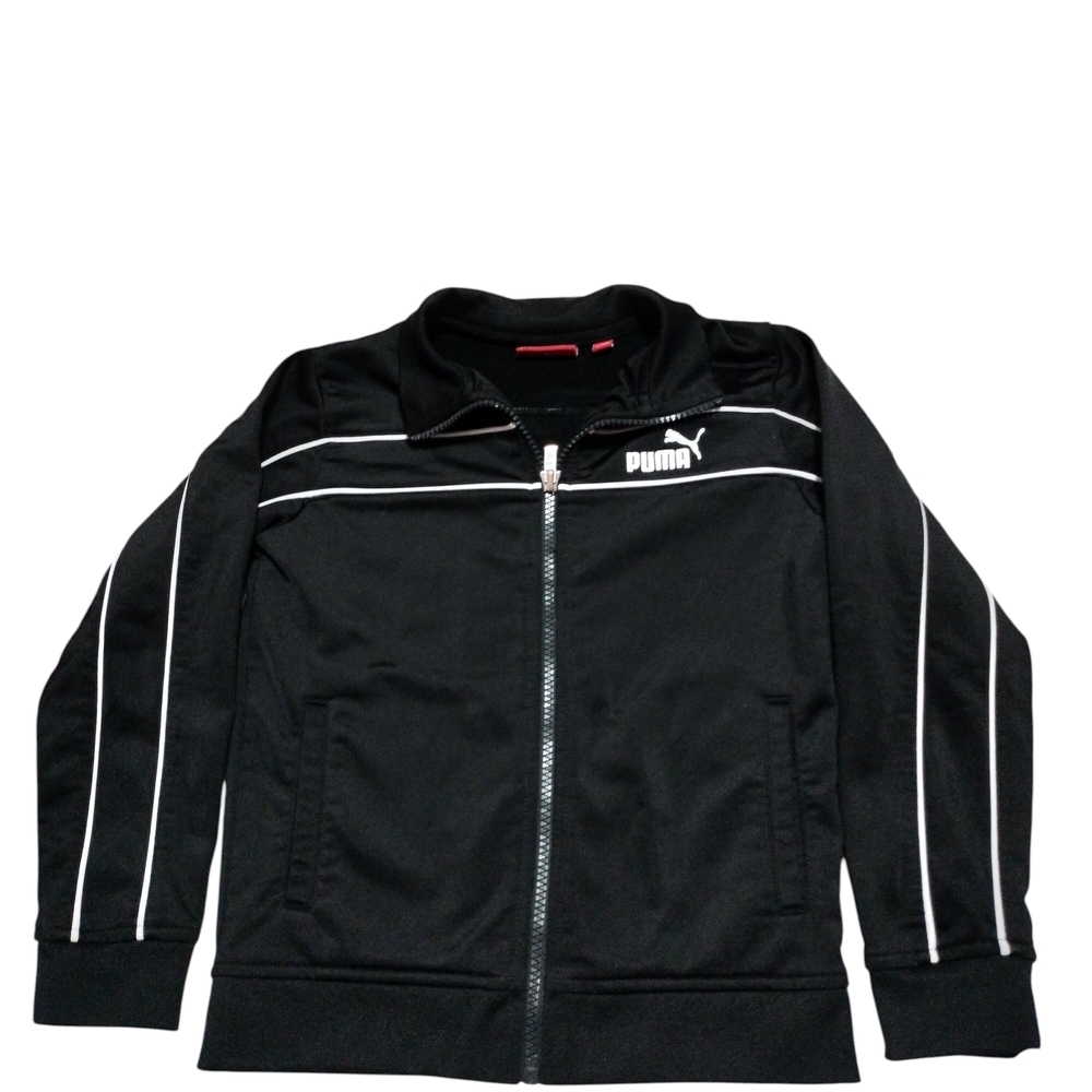 Puma Kids Black and White Track Jacket